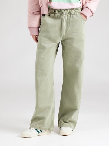 ROXY Loosefit Urheiluhousut 'SALTWATERCOLORM' värissä vihreä: etupuoli