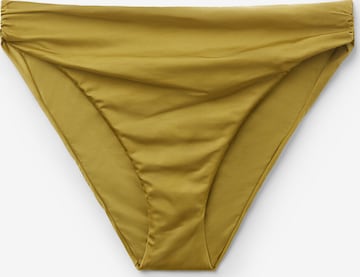 CALZEDONIA Bikinihose 'Shiny Satin' in Grün: Vorderseite
