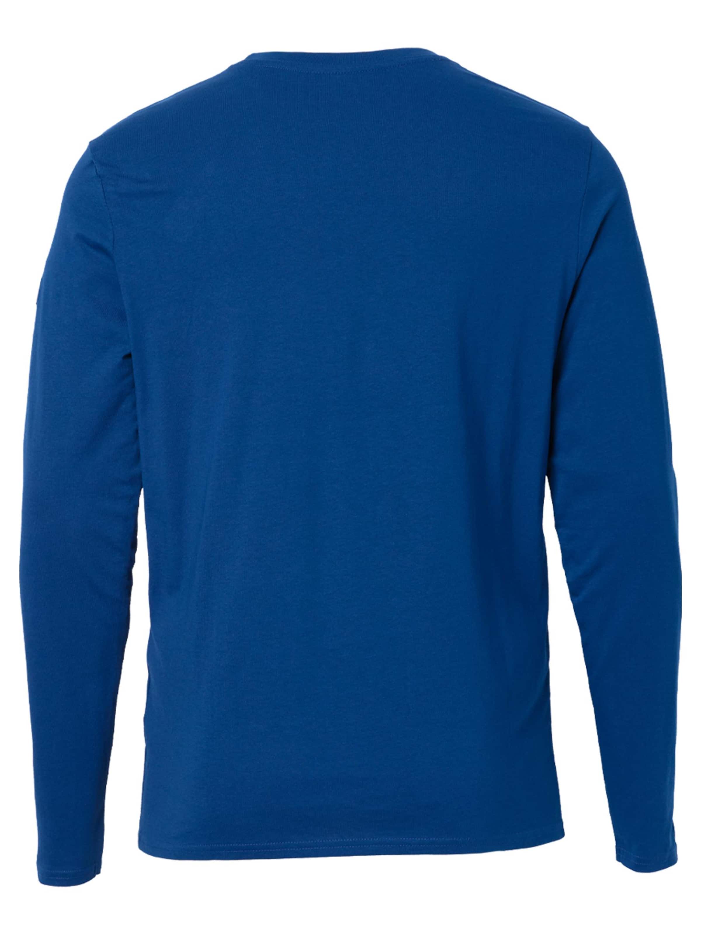 FORSBERG Sweatshirt 'Longsleeve mit Audiowelle' in Blue