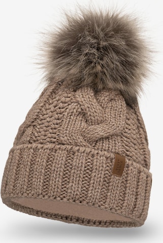Vivisence Mütze '7014' in Beige: Vorderseite
