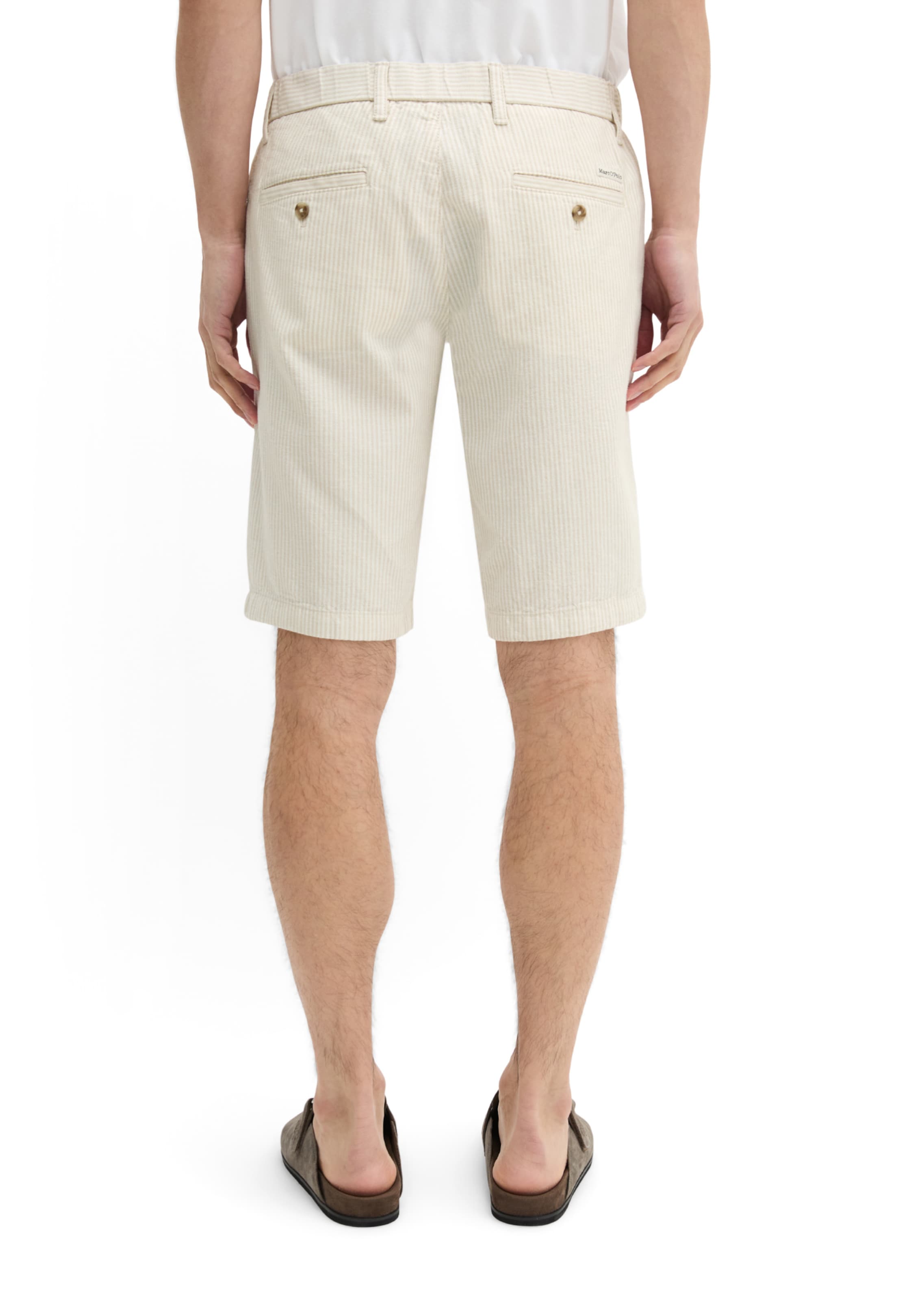 Marc O'Polo Regular Pants 'Reso' in Beige