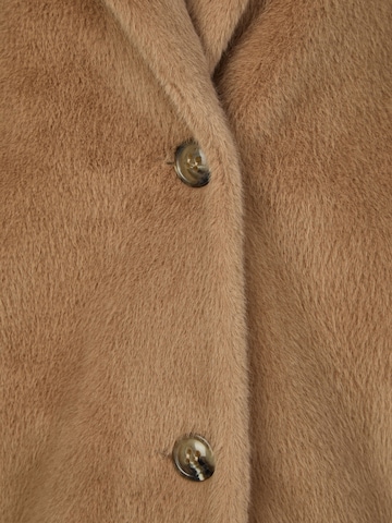 White Label Damenmantel aus kurzem Webpelz in edler Seal-Optik, Länge Gr. 38: ca.90 cm in Braun