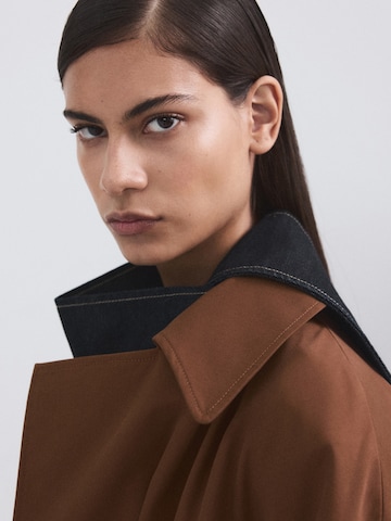 MANGO Tussenmantel 'DELHI' in Bruin