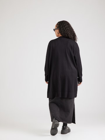 Vero Moda Curve Knit Cardigan 'VMCSilje' in Black