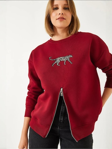 Felpa di Bianco Lucci in rosso