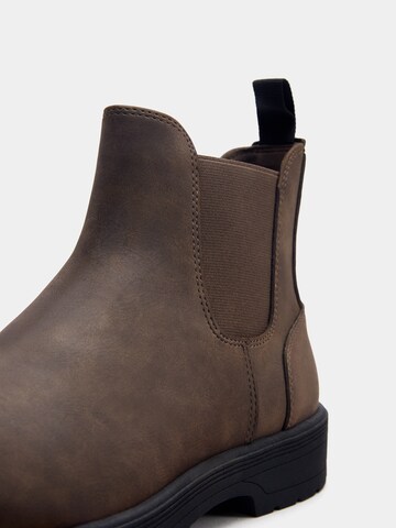 Pull&Bear Chelsea boots i brun