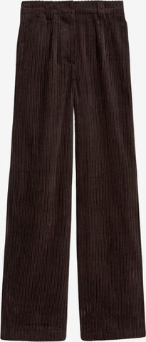 Wide Leg Pantalon Marks & Spencer en marron : devant