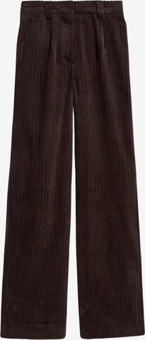 Marks & Spencer Wide leg Broek in Bruin: voorkant