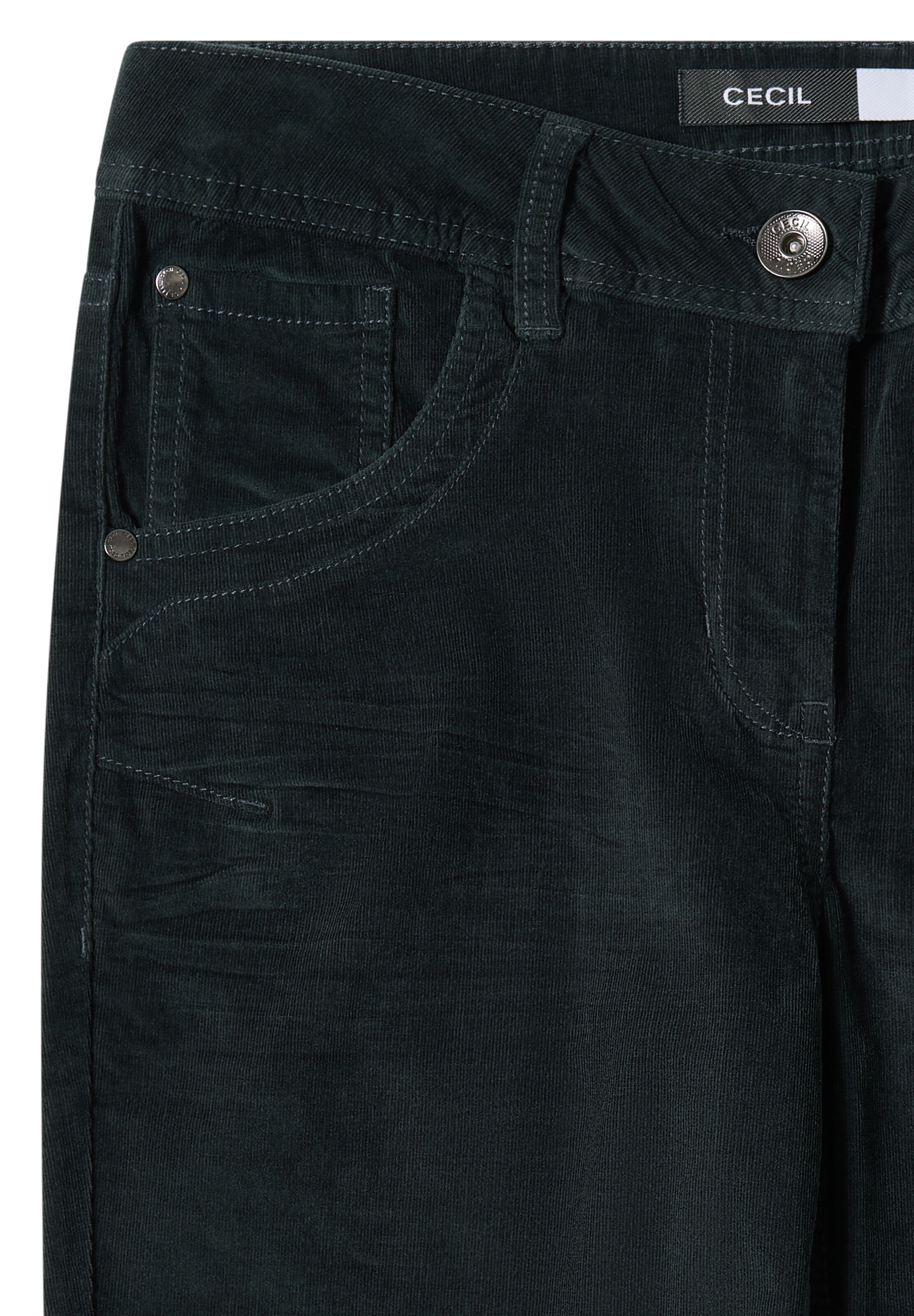 CECIL Slim fit Pants in Green