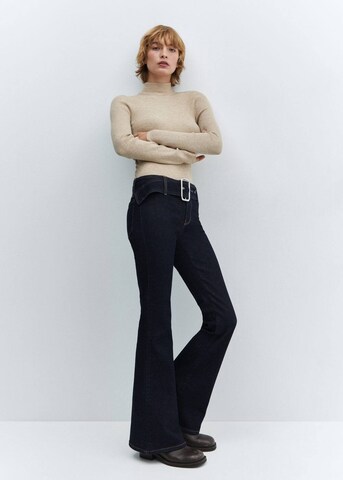 MANGO Flared Cargo Jeans 'britney' in Blue