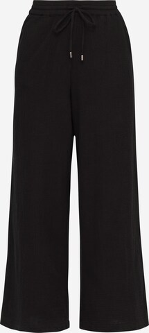 QS Wide Leg Hose in Schwarz: predná strana