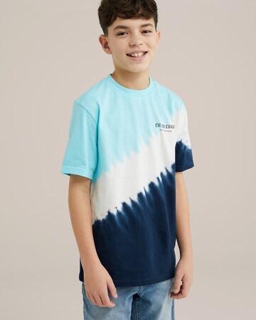 WE Fashion Футболка в Синий: спереди