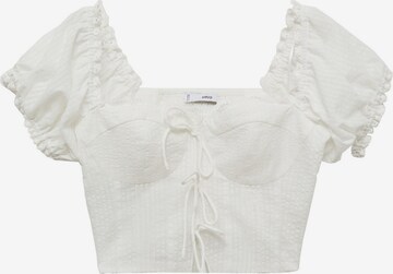 MANGO Blouse 'LILI' in White: front