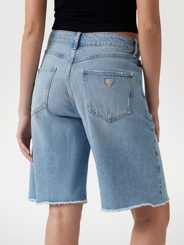 GUESS Wide Leg Shorts in Blau