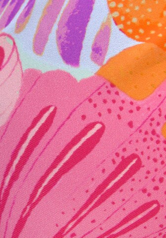 SUNSEEKER - Soutien de tecido Top de biquíni em rosa