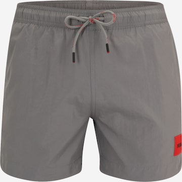 HUGO Board Shorts 'DOMINICA' in Grey: front