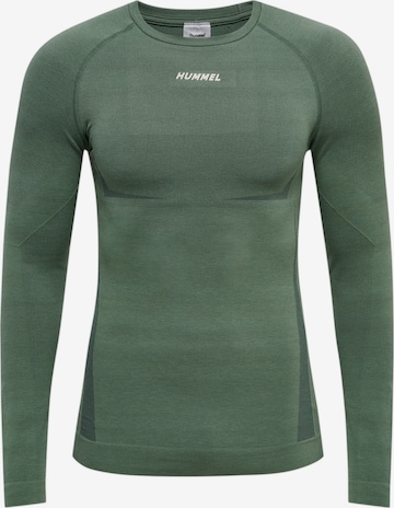 Hummel Functioneel shirt 'MIKE' in Groen: voorkant