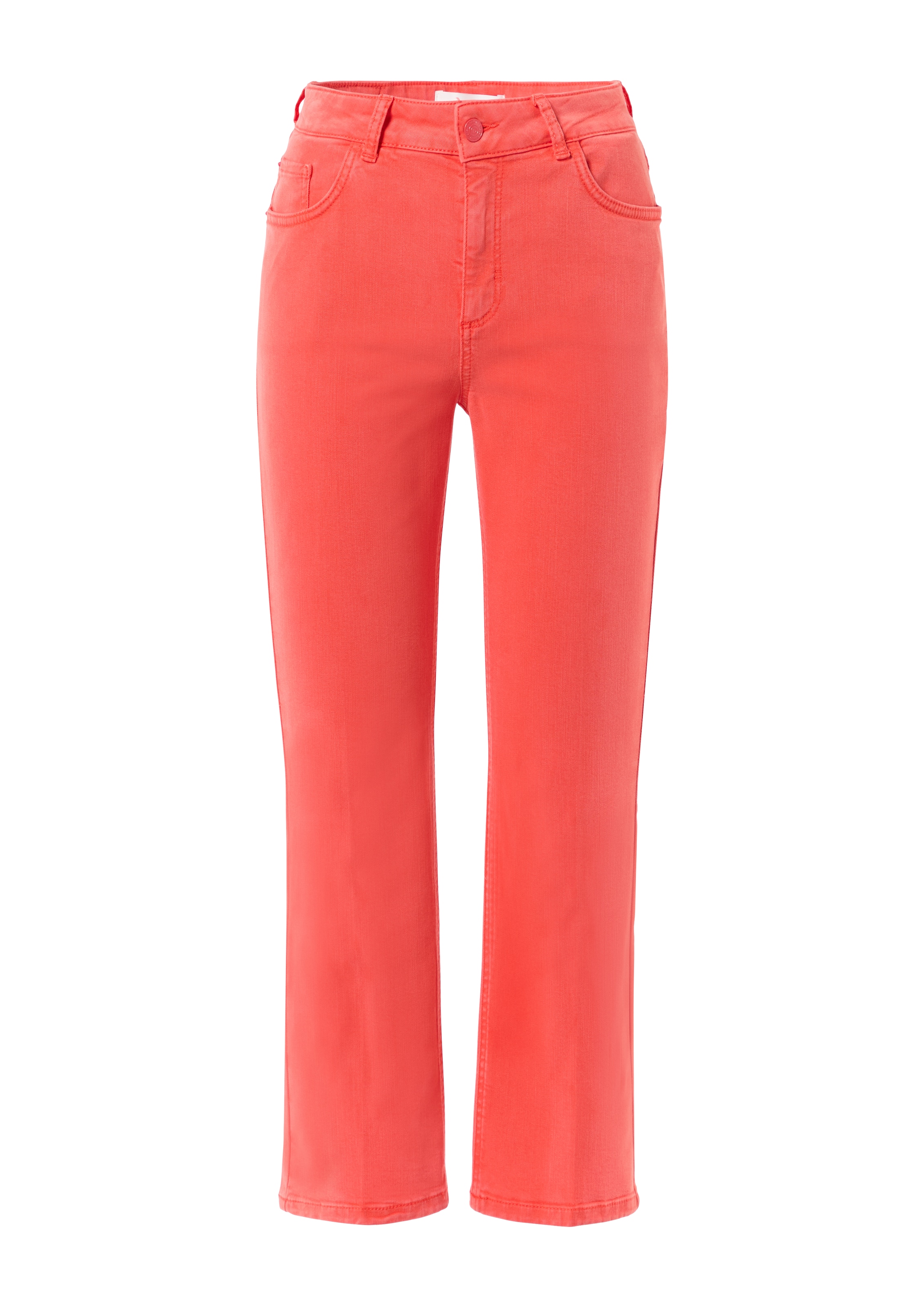 comma casual identity Bootcut Broek in Rood: voorkant