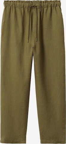 MANGO Hose 'Linen' in Grün: predná strana