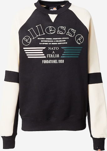 ELLESSE Sweatshirt 'Norina' in Schwarz: predná strana