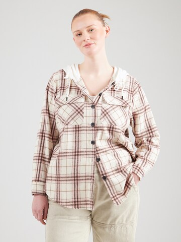 ONLY Carmakoma Between-season jacket 'CARSLOPE' in White: front
