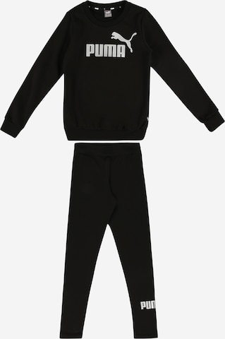 PUMA Sweatsuit in Black: front