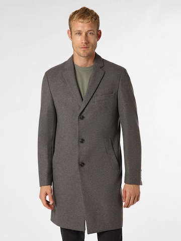 Finshley & Harding Between-Seasons Coat 'Warschau' in Grey: front