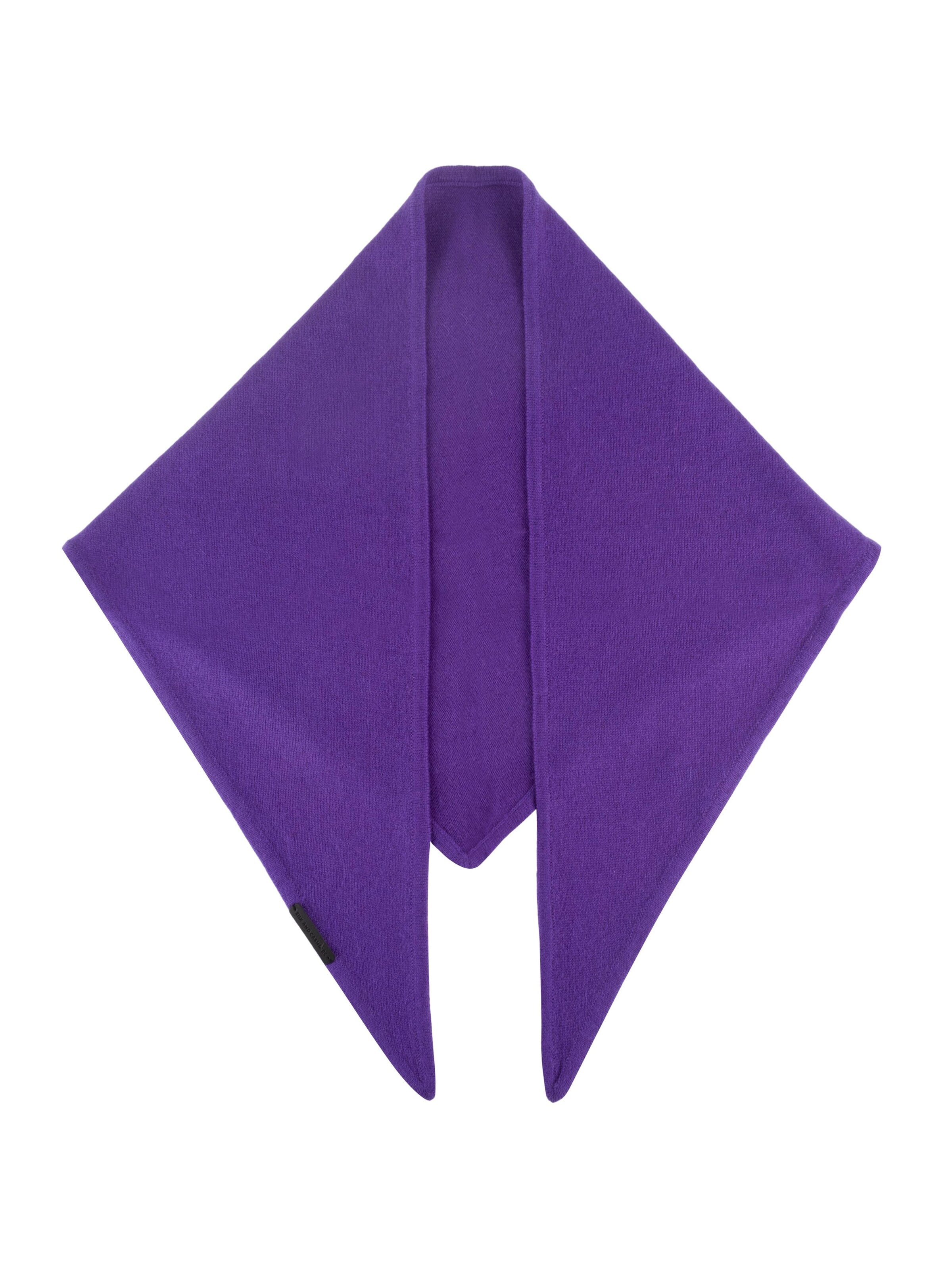 Écharpe SILK & CASHMERE en violet : devant