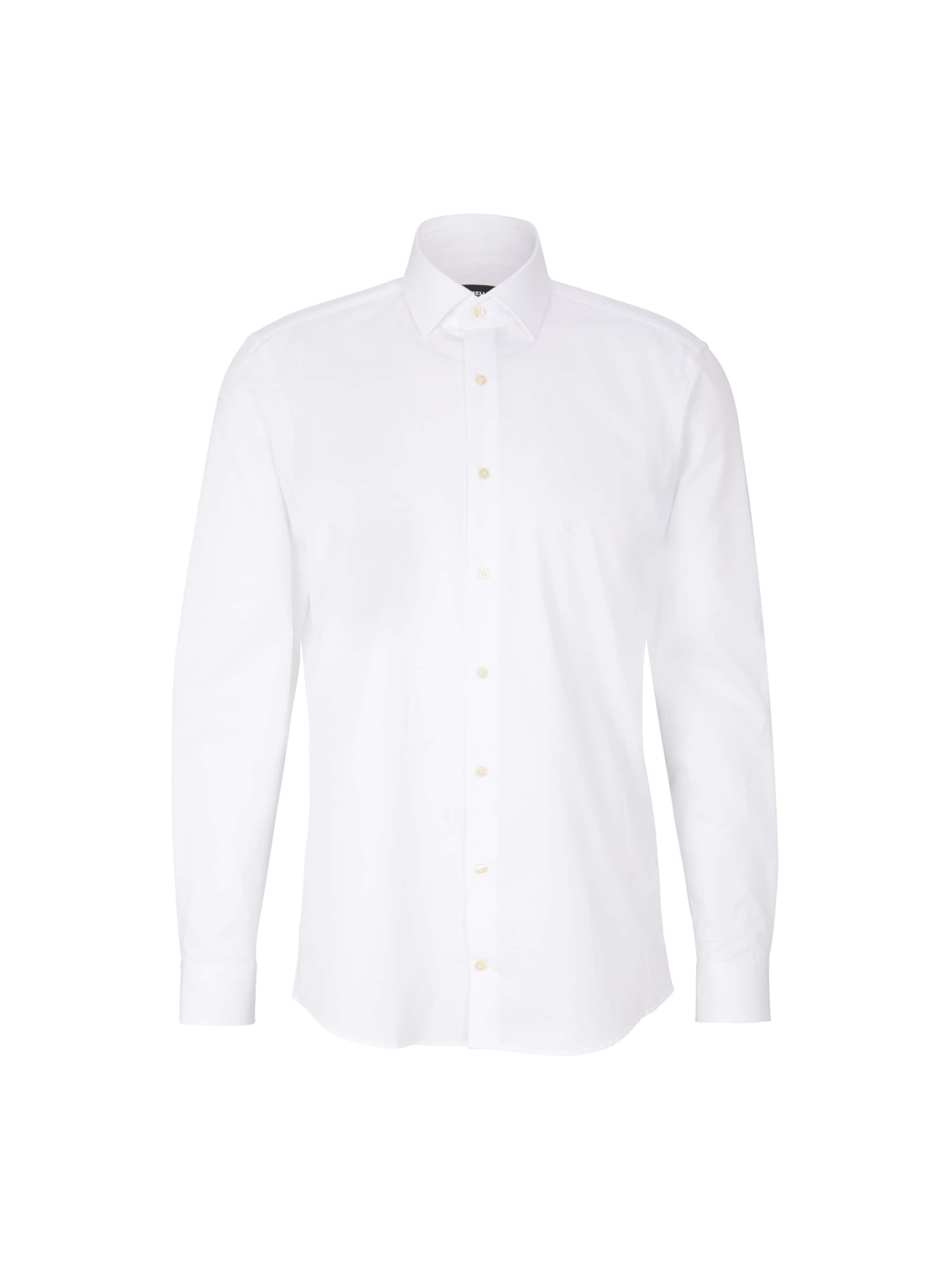 STRELLSON Slim Fit Forretningsskjorte 'Santos' i hvid: forside