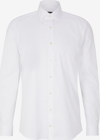 Slim fit Camicia business 'Santos' di STRELLSON in bianco: frontale