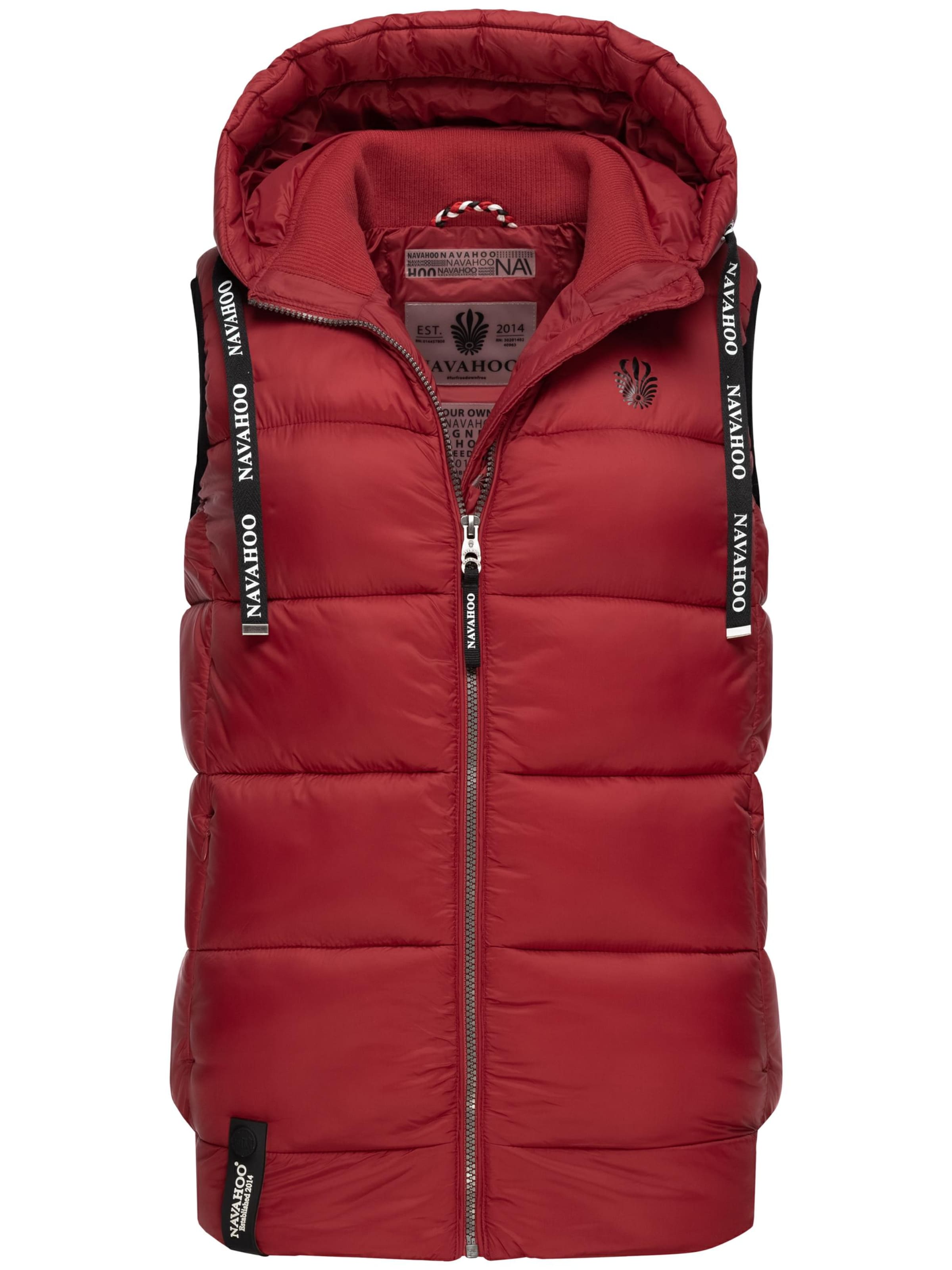 NAVAHOO Weste 'Kassidy' in Rot: Vorderseite