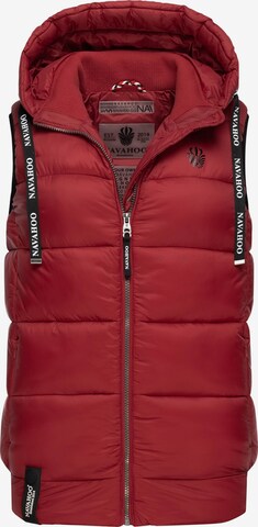 Gilet 'Kassidy' NAVAHOO en rouge : devant