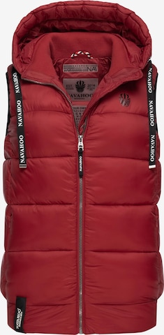 Gilet 'Kassidy' NAVAHOO en rouge : devant