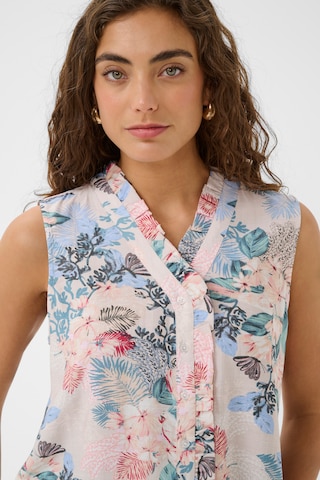 CULTURE - Blusa 'CULotus' em branco