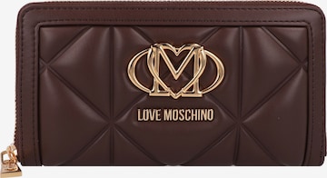 Portamonete di Love Moschino in marrone: frontale