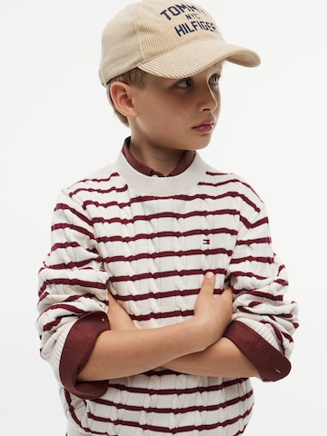 TOMMY HILFIGER Svetr 'Essential' – bílá