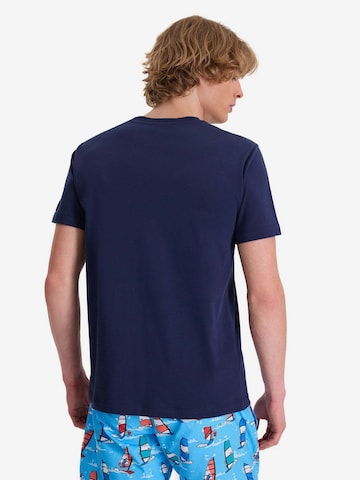 WESTMARK LONDON T-Shirt 'Embroidery' in Blau