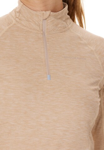 ENDURANCE Performance Shirt 'Canna V2' in Beige