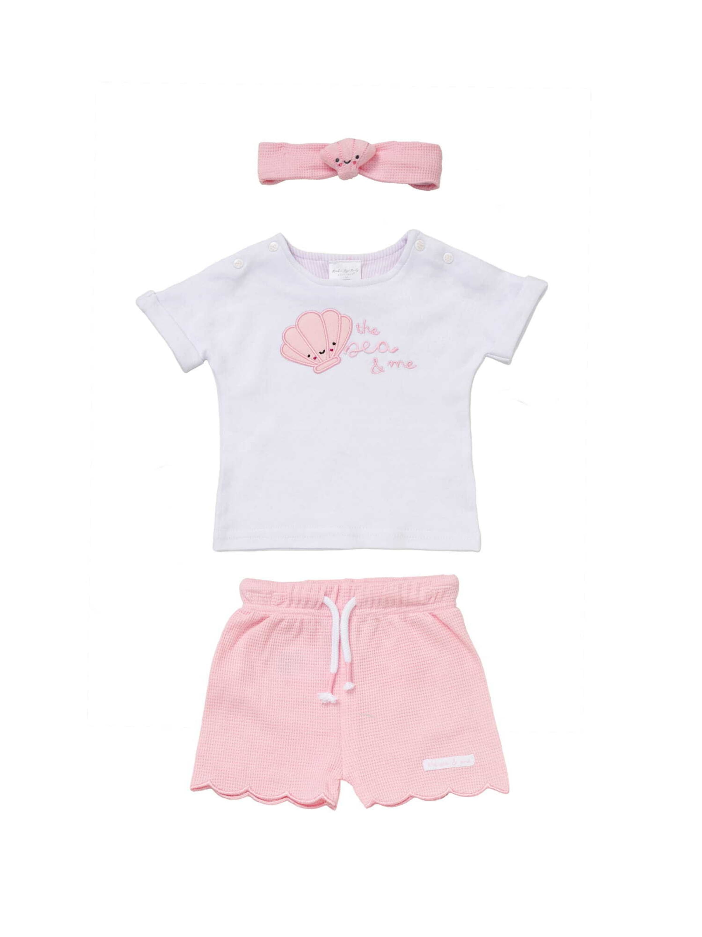 Set 'Muschel' Rock a Bye Baby Boutique en rose : devant