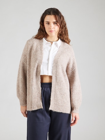 ONLY Carmakoma Knit cardigan 'CARMAGGIE' in Brown: front