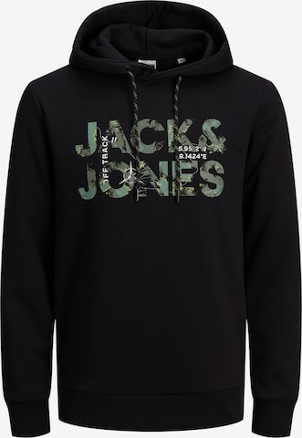 JACK & JONES Tréning póló 'Tech' - fekete: elől
