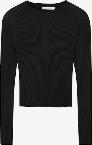 Pull-over Pull&Bear en noir : devant