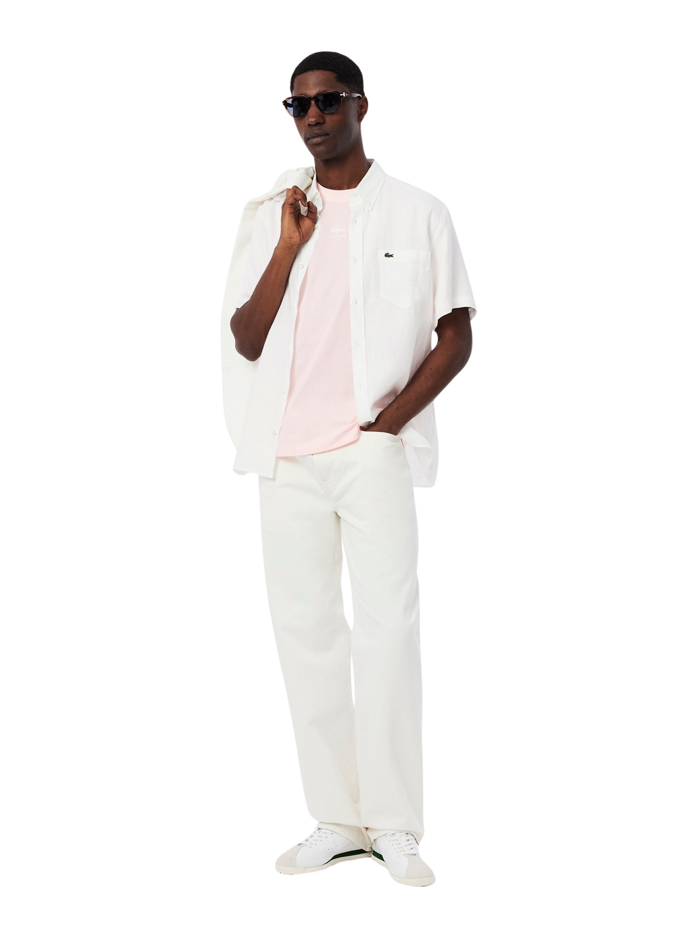 T-Shirt LACOSTE en rose
