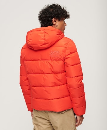 Superdry Zimná bunda - oranžová