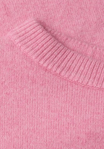 STREET ONE Langarm Pullover mit Boat Neck in Pink
