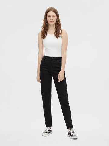 PIECES Regular Jeans 'Leah' in Schwarz