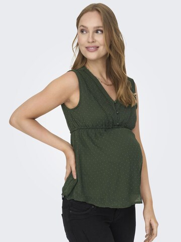 Only Maternity Blouse 'OLMBETTINA' in Green