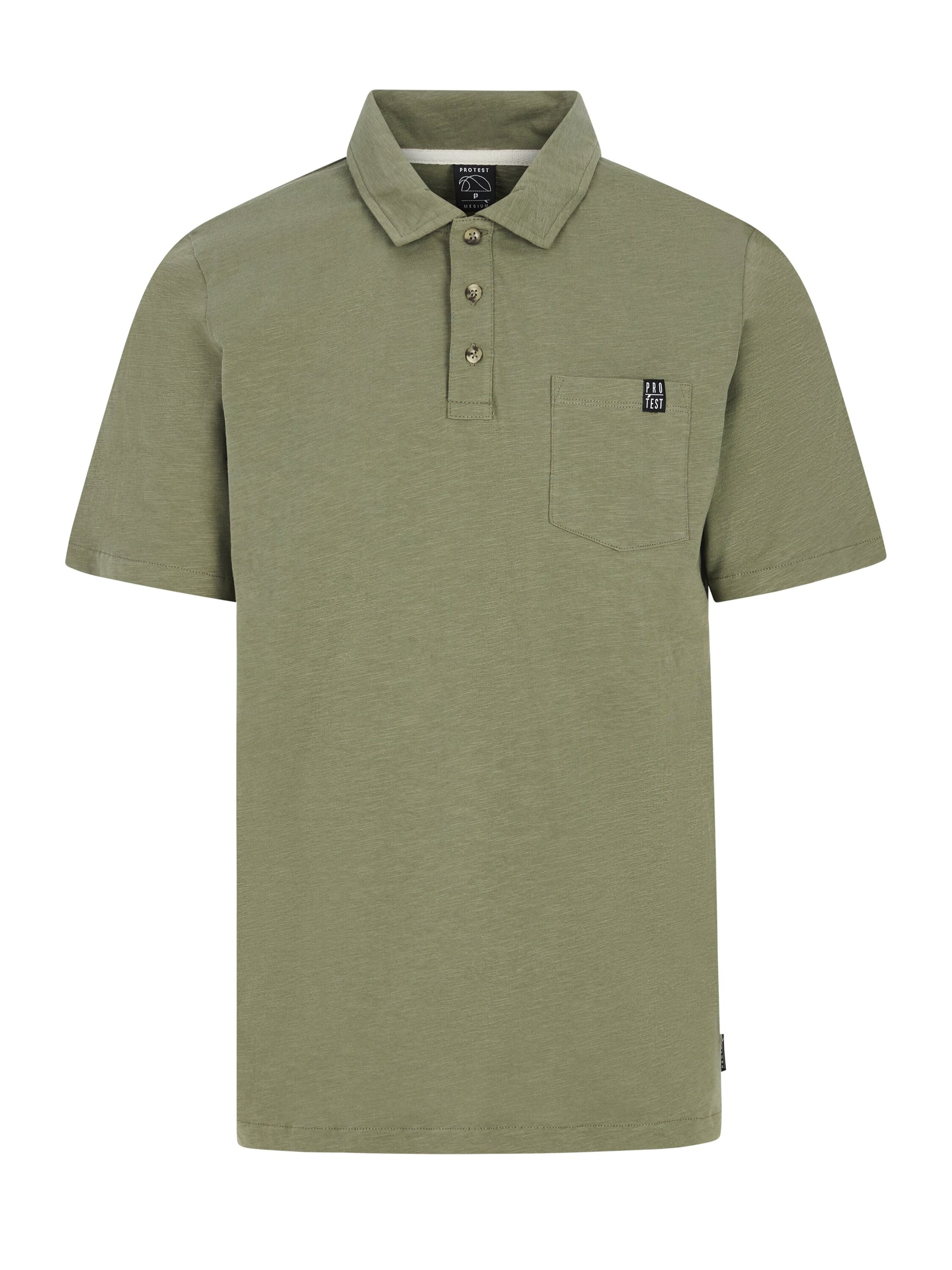 PROTEST Shirt 'PRTCharles'‌‌ in grünmeliert, Produktansicht