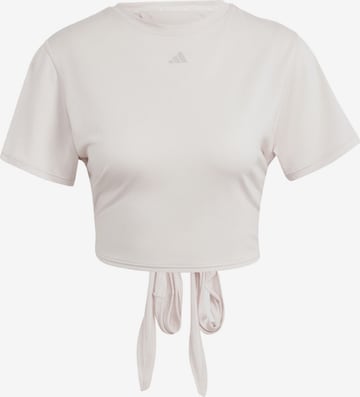 ADIDAS PERFORMANCE - Camisa funcionais 'Studio' em branco: frente