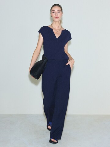 Next Wide leg Trousers in Blue